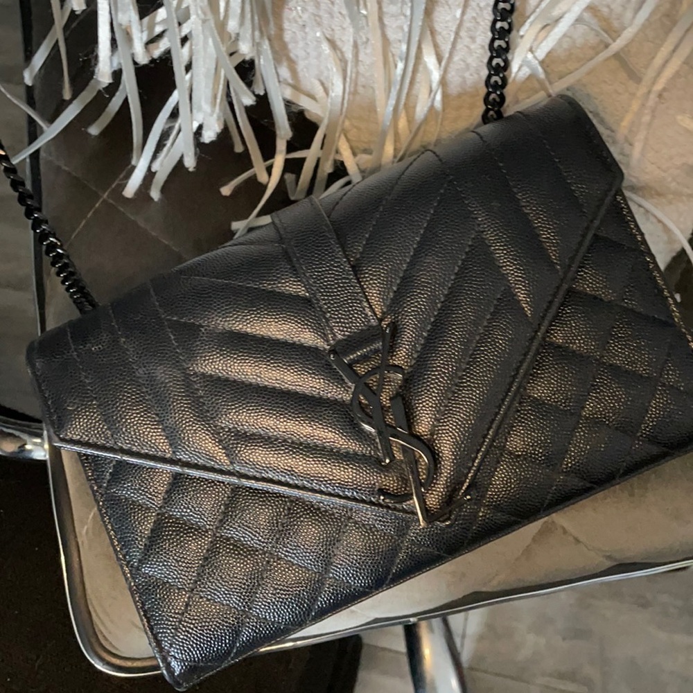 YSL Yves Saint Laurent MATELASSÉ black crossbody